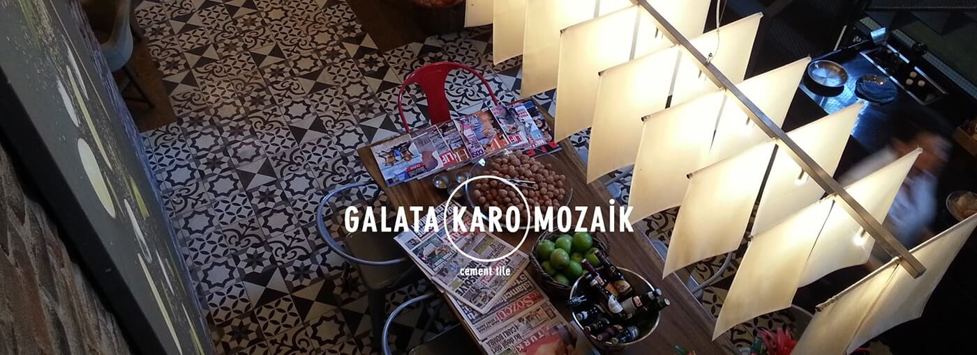 Desenli Karo Mozaik - Galata Karo Mozaik 